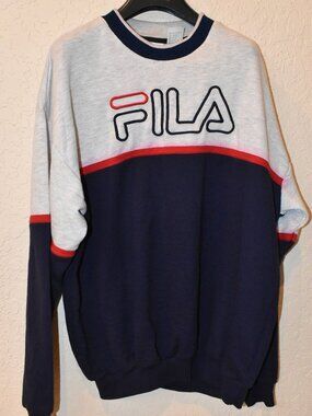 Vintage Fila Sweatshirt Unisex Size XL